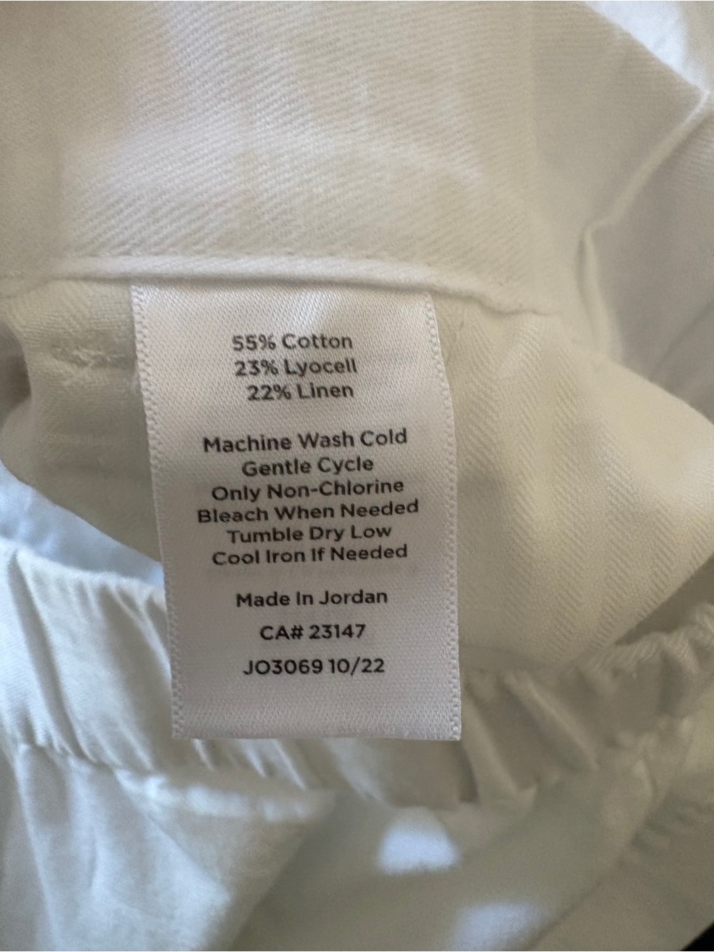 NWT Talbots Cotton/Linen Blend Crop Pant - Picture 8 of 8
